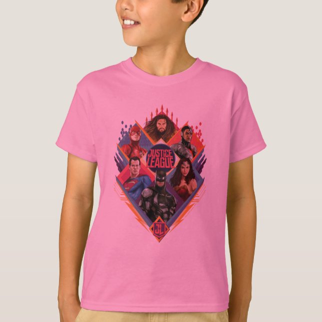 Camiseta Liga de la Justicia | Insignia del grupo Diamond H (Anverso)