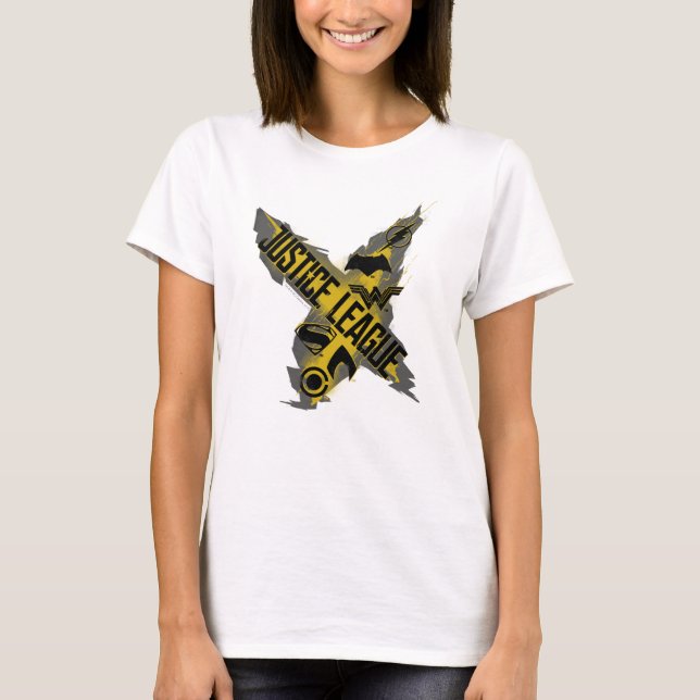 Camiseta Liga de la Justicia | Liga de Justicia y Símbolos  (Anverso)