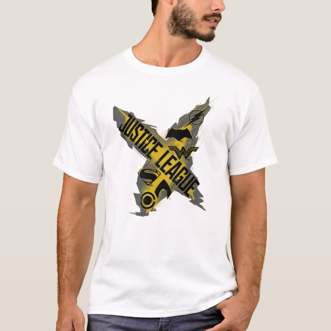 Camiseta Liga de la Justicia | Liga de Justicia y Símbolos  (Anverso)