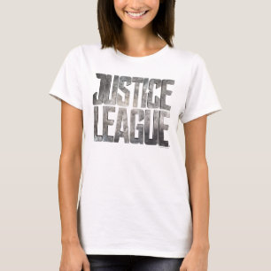 Camiseta Liga de la Justicia   Logo metálico de la Liga de 