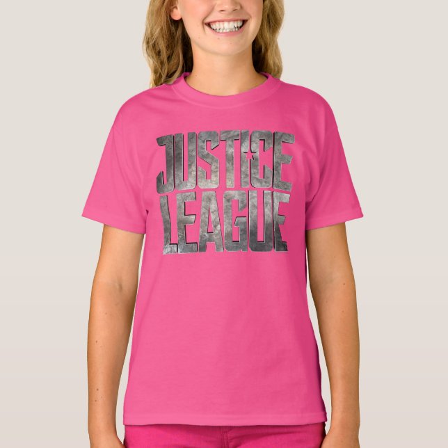 Camiseta Liga de la Justicia | Logo metálico de la Liga de  (Anverso)