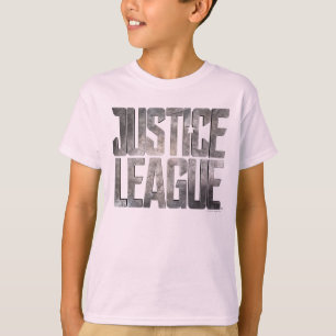 Camiseta Liga de la Justicia   Logo metálico de la Liga de 
