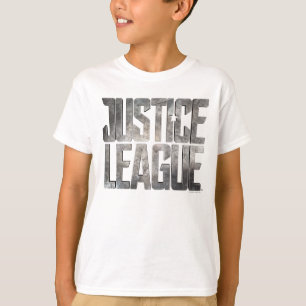 Camiseta Liga de la Justicia  Logo metálico de la Liga de l