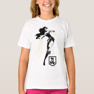 Camiseta Liga de la Justicia Mujer Maravilla Con Arte Pop