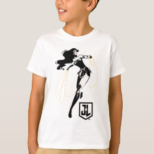 Camiseta Liga de la Justicia   Mujer Maravilla Con Arte Pop