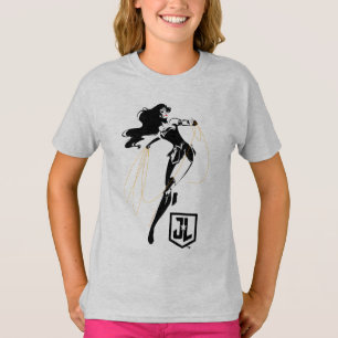 Camiseta Liga de la Justicia   Mujer Maravilla Con Arte Pop
