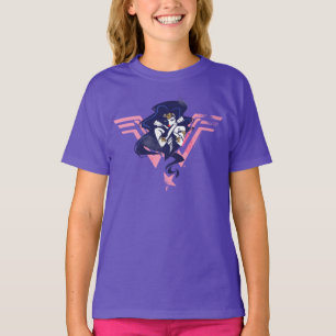 Camiseta Liga de la Justicia Mujer Maravilla y arte pop d