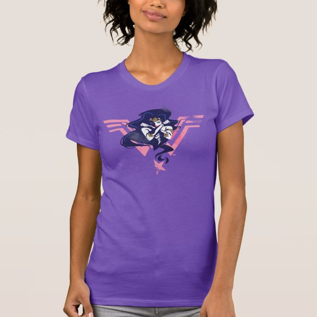 Camiseta Liga de la Justicia | Mujer Maravilla y arte pop d (Anverso)