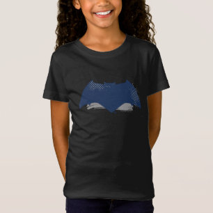 Camiseta Liga de la Justicia   Símbolo batman de brocha y s
