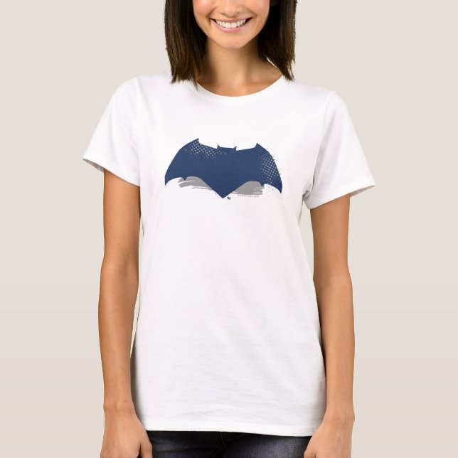 Camiseta Liga de la Justicia | Símbolo batman de brocha y s (Anverso)