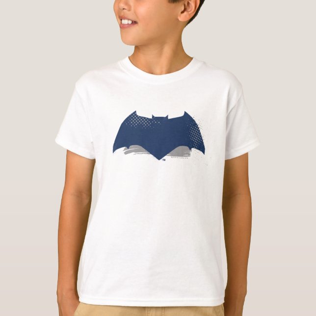 Camiseta Liga de la Justicia | Símbolo batman de brocha y s (Anverso)