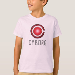 Camiseta Liga de la Justicia Símbolo ciborg brillante