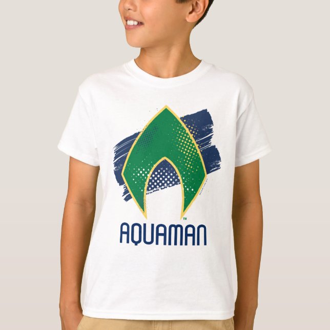 Camiseta Liga de la Justicia | Símbolo de brocha y alfónimo (Anverso)