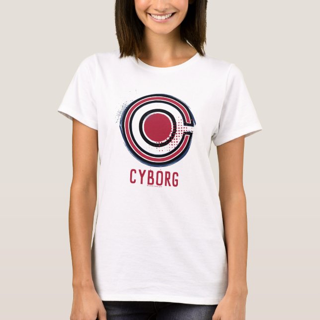 Camiseta Liga de la Justicia | Símbolo de ciborro de brocha (Anverso)