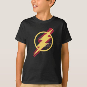 Camiseta Liga de la Justicia Símbolo de flash de pincel y