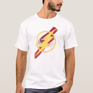 Camiseta Liga de la Justicia Símbolo de flash de pincel y