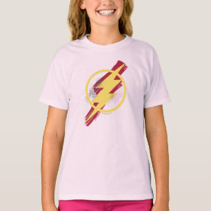 Camiseta Liga de la Justicia Símbolo de flash de pincel y