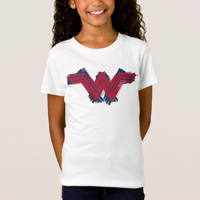 Camiseta Liga de la Justicia | Símbolo de mujer maravilla c (Anverso)