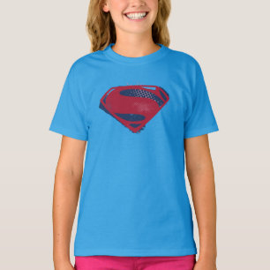 Camiseta Liga de la Justicia   Símbolo de Superman de broch