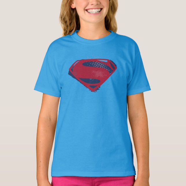 Camiseta Liga de la Justicia | Símbolo de Superman de broch (Anverso)