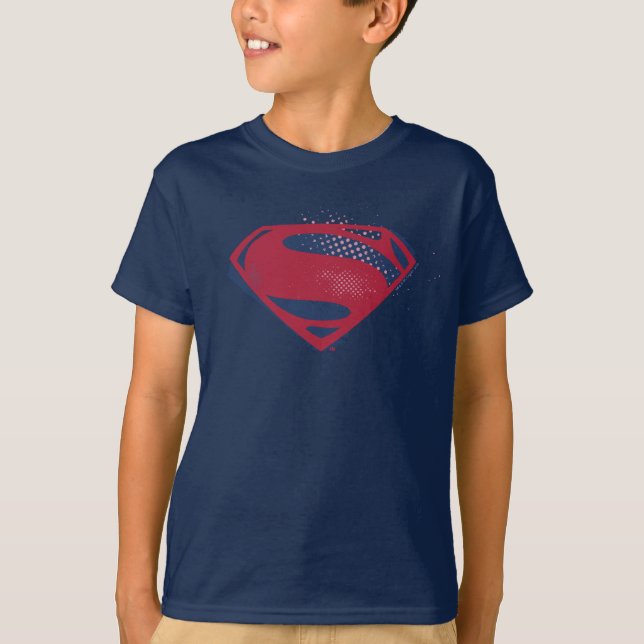 Camiseta Liga de la Justicia | Símbolo de Superman de broch (Anverso)