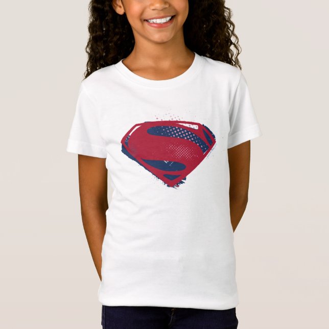 Camiseta Liga de la Justicia | Símbolo de Superman de broch (Anverso)