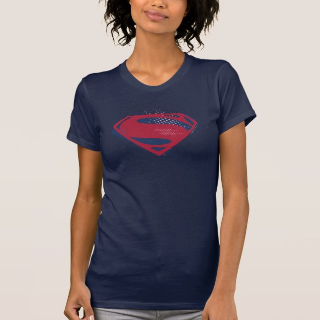 Camiseta Liga de la Justicia | Símbolo de Superman de broch (Anverso)