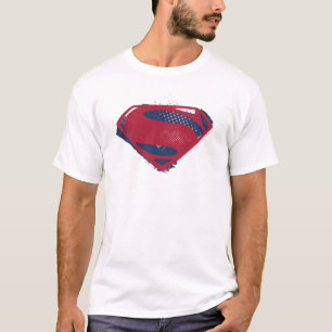 Camiseta Liga de la Justicia   Símbolo de Superman de broch