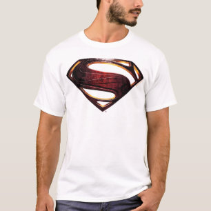 Camiseta Liga de la Justicia  Símbolo de superman metálico
