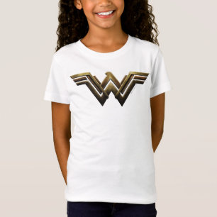 Camiseta Liga de la Justicia  Símbolo metálico de mujer mar