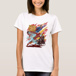 Camiseta Liga de la Justicia Superman, Flash y Batman Bad