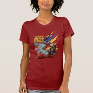 Camiseta Liga de la Justicia   Superman, Flash y Batman Bad