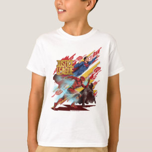 Camiseta Liga de la Justicia Superman, Flash y Batman Bad