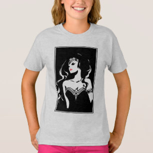 Camiseta Liga de la Justicia Wonder Woman Noir Pop Art