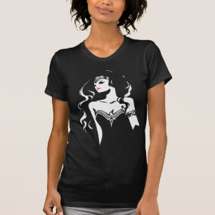 Camiseta Liga de la Justicia   Wonwoman Noir Pop Art