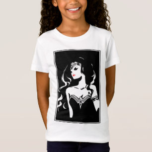 Camiseta Liga de la Justicia   Wonwoman Noir Pop Art