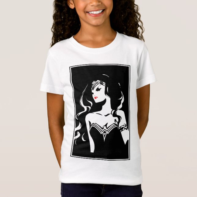 Camiseta Liga de la Justicia | Wonwoman Noir Pop Art (Anverso)