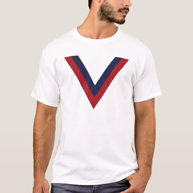 Camiseta Liga de Rugby de Gran Bretaña Red Blue V (Anverso)
