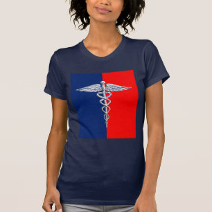 Camiseta Liga de Simbolos Médicos de Plata Caduceus