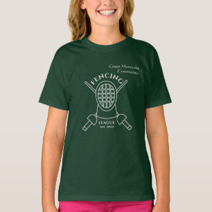 Camiseta Liga del equipo de esgrima de personalizado