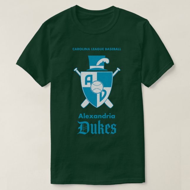 Camiseta Liga menor de béisbol Alexandria Dukes 198 (Diseño del anverso)
