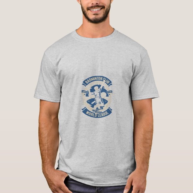 Camiseta liga mundial del club de bádminton (Anverso)