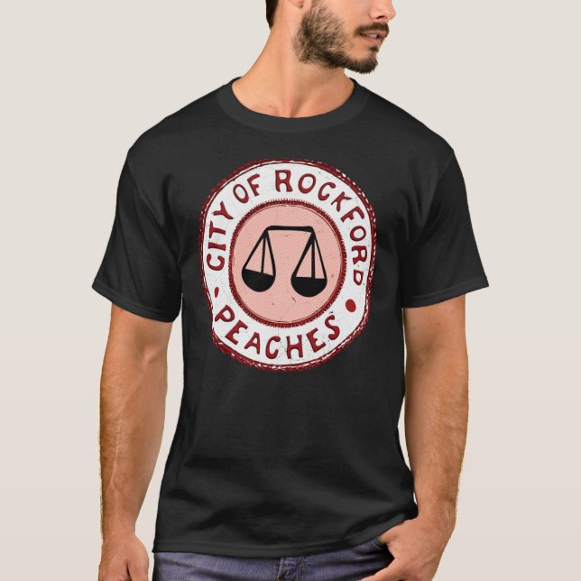 Camiseta Liga propia - Peaches Rockford Béisbol - 7,500 m²  (Anverso)