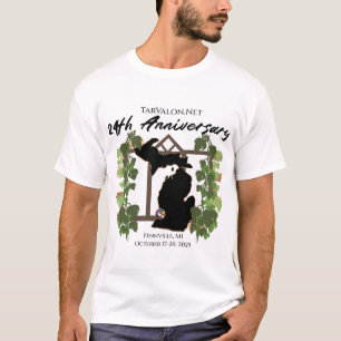 Camiseta ligera de la fiesta del 24º aniversario d