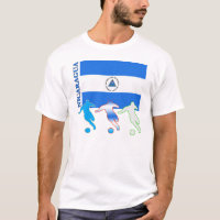Camiseta ligera de Nicaragua del fútbol