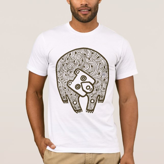 Camiseta ligera del oso (Anverso)