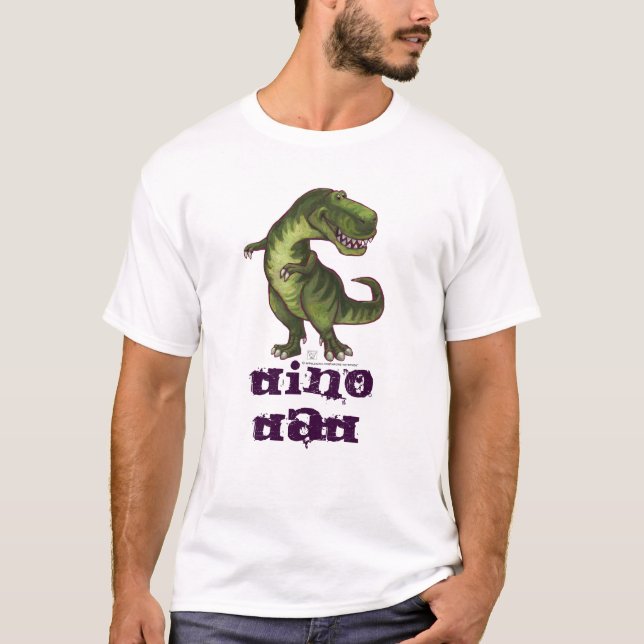 Camiseta ligera para hombres de Dino Dino (Anverso)