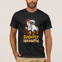 Camiseta Ligeramente dramático - Pollo en Hay Bale