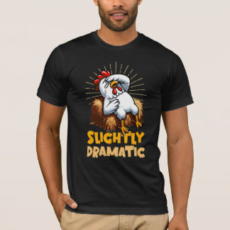 Camiseta Ligeramente dramático - Pollo en Hay Bale