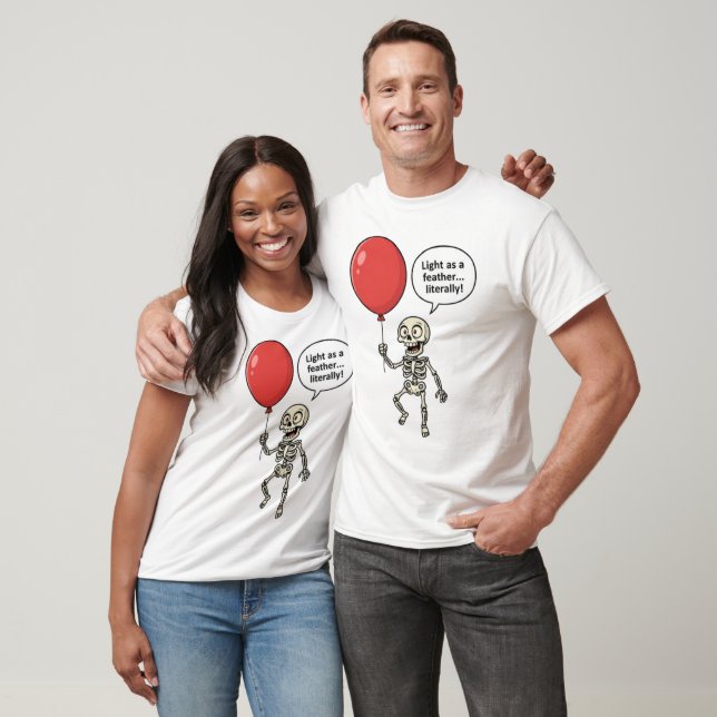Camiseta Ligero como una pluma, literalmente (Unisexo)